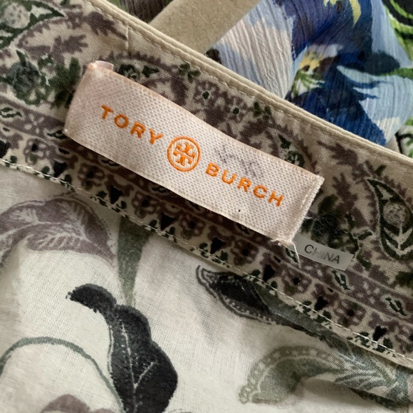 Tory Burch Embellished Botanical Print Tunic - Picture 12 of 16